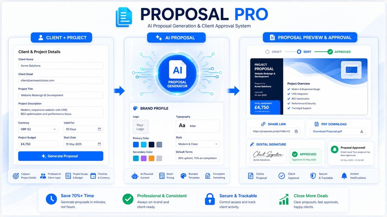 Proposal Pro workflow preview
